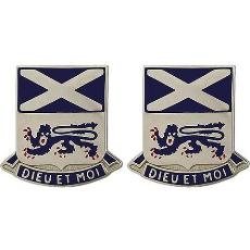 156th Infantry Regiment Unit Crest (Dieu Et Moi)